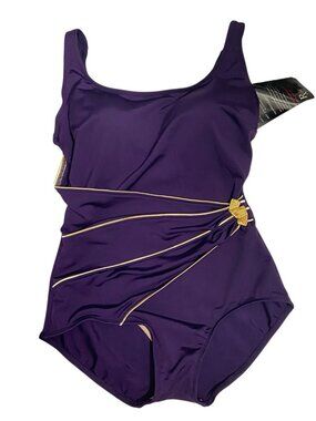 Roxanne Bra-Sized Swimwear Bandeau Sarong One Piece Size 12 36D